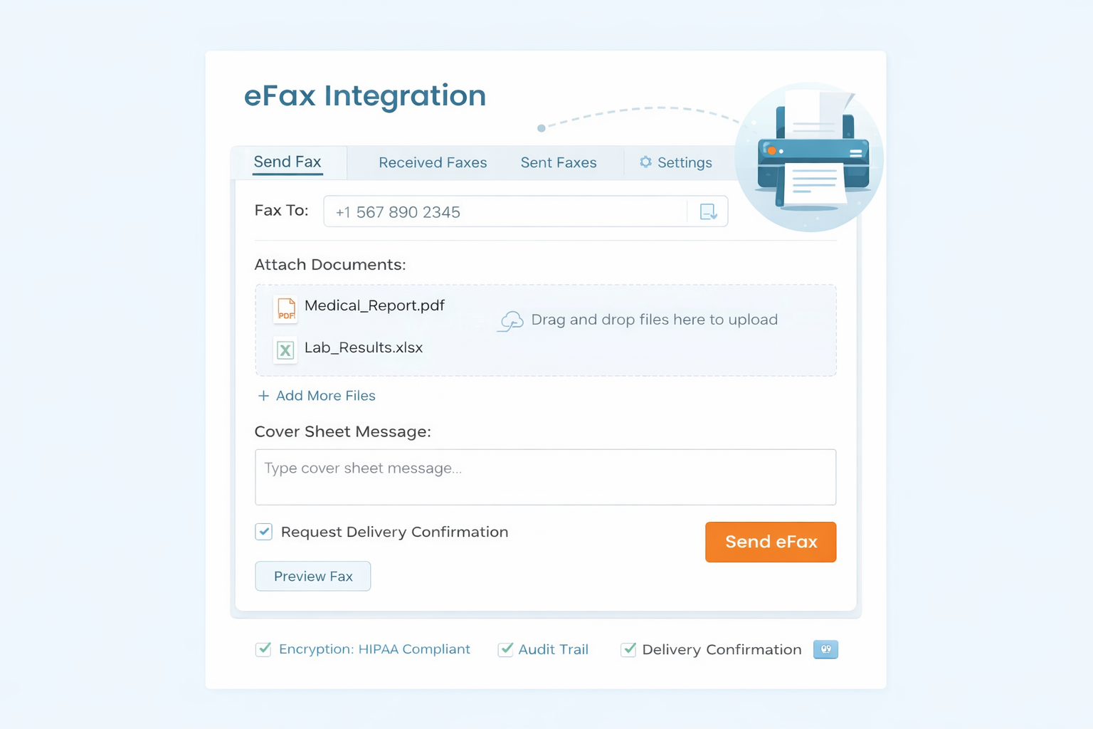 e-fax system for clinic 